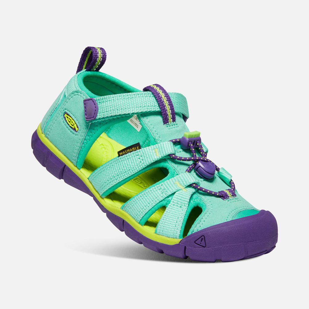 Sandales Keen Enfant Turquoise/Violette | Seacamp Ii Cnx | BKCHG-7051